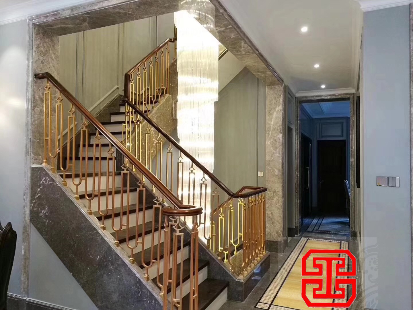 別墅銅樓梯欄桿-銅欄桿廠家 別墅銅樓梯欄桿-銅欄桿廠家